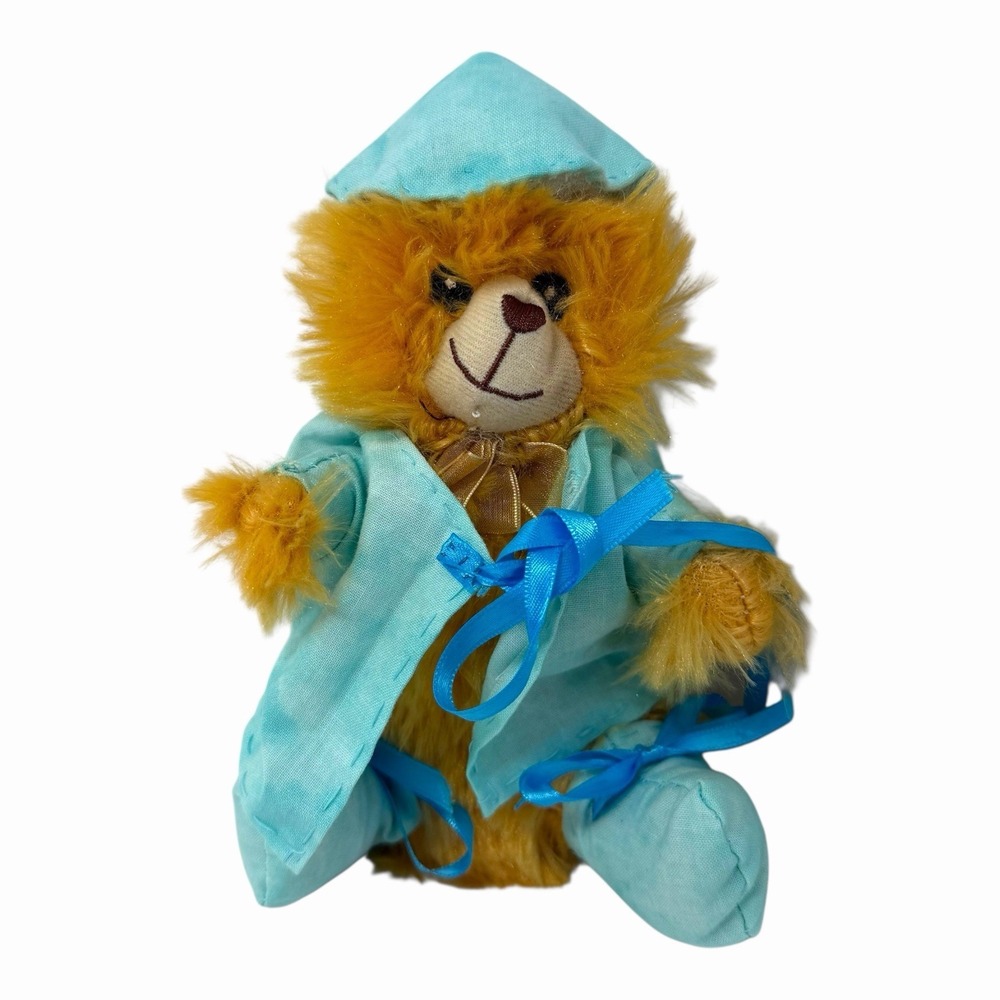 Fuzzy Friends Plush 8 Inch Light Brown Teddy Bear Stuffed Animal Toy With Outfit